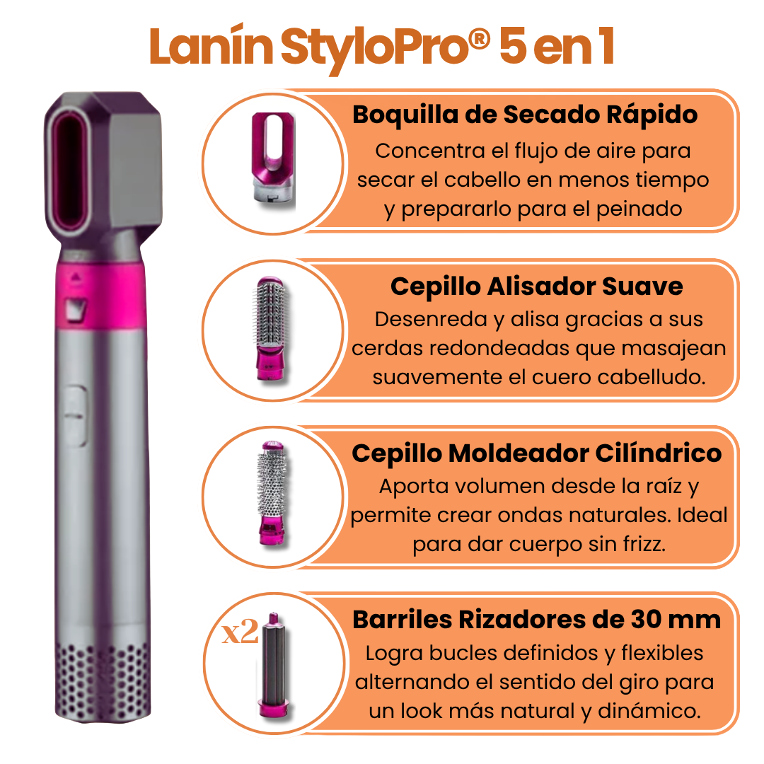 Cepillo Secador Bellaviea® 5 en 1