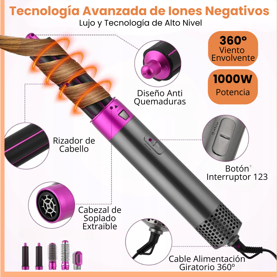 Cepillo Secador Bellaviea®  5 en 1